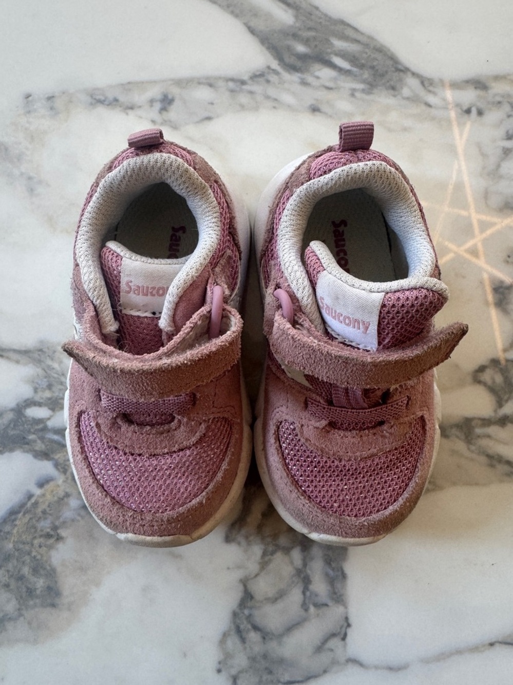 Saucony Jazz HL Baby Sneakers Pink & White US 4.5M